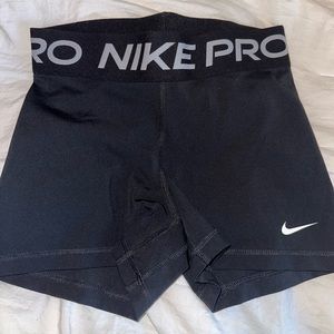 Black Nike pro shorts